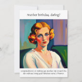 Funny Sarcastic Geburtstag Karte (Vorderseite)