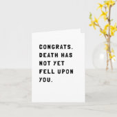 Funny Sarcastic Geburtstag Karte (Gelbe Blume)