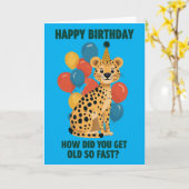 Funny Sarcastic Geburtstagsbotschaften & Age Jokes Karte (Gelbe Blume)