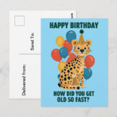 Funny Sarcastic Geburtstagsbotschaften & Age Jokes Postkarte (Vorne/Hinten)