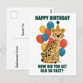 Funny Sarcastic Geburtstagsbotschaften & Age Jokes Postkarte (Vorne/Hinten)