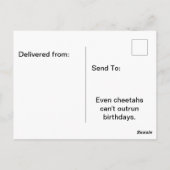 Funny Sarcastic Geburtstagsbotschaften & Age Jokes Postkarte (Rückseite)