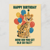 Funny Sarcastic Geburtstagsbotschaften & Age Jokes Postkarte (Vorderseite)