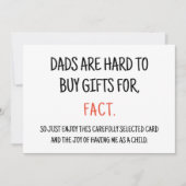 Funny Sarcastic Geburtstagskarte für Vater Einladung (Vorderseite)