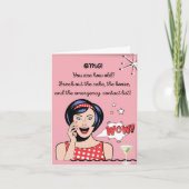 Funny Sarcastic Geburtstagskarte Karte (Vorderseite)