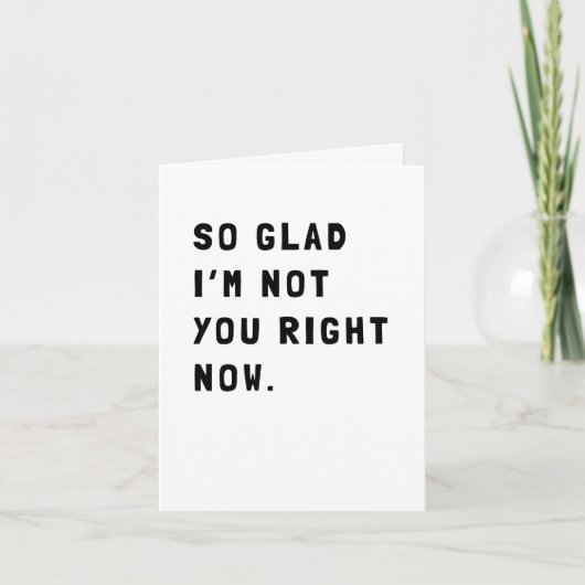 Funny Sarcastic Get Well Card Karte (Vorderseite)