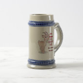 Funny Sarcastic Goat Bierglas (VorderseiteRechts)