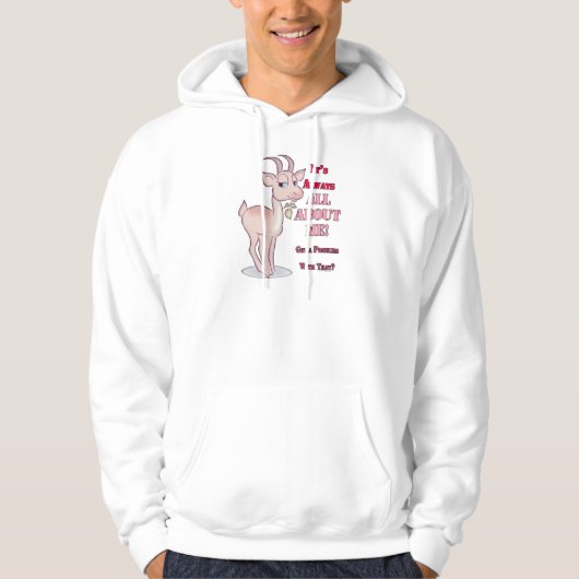 Funny Sarcastic Goat Hoodie (Vorderseite)