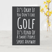 Funny Sarcastic Golf Cards für Golfliebhaber Joche Karte (Gelbe Blume)