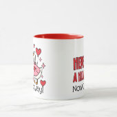 Funny Sarcastic Goose Valentine's Day Tasse (Zentrum)