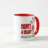 Funny Sarcastic Goose Valentine's Day Tasse (VorderseiteRechts)