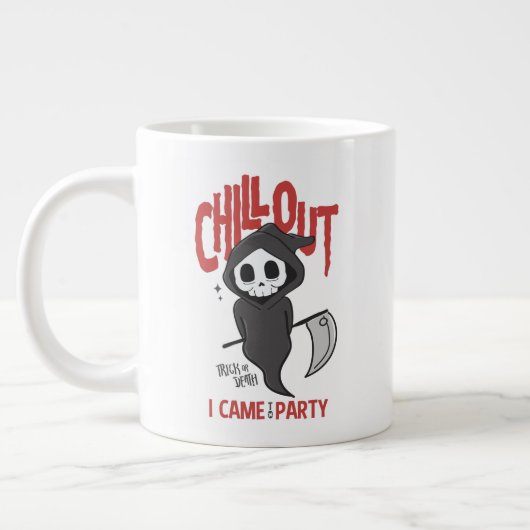 Funny Sarcastic GrimReaper Halloween-Party Jumbo-Tasse (Links)