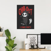 Funny Sarcastic GrimReaper Halloween-Party Poster (Heimbüro)