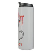 Funny Sarcastic GrimReaper Halloween-Party Therma Thermosbecher (Nach rechts gedreht)