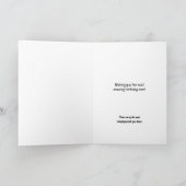 Funny Sarcastic gut gemacht für Geborenen Geburtst Karte (Innenseite)