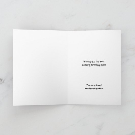 Funny Sarcastic gut gemacht für Geborenen Geburtst Karte (Innenseite)