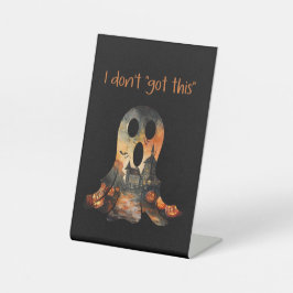 Funny Sarcastic Halloween Sign Sockelschild