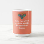Funny Sarcastic Hanukkah Chanukah Handy Zitat Kaffeetasse<br><div class="desc">Funny Sarcastic Hanukkah Chanukah Handy Zitat</div>