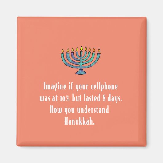 Funny Sarcastic Hanukkah Chanukah Handy Zitat Magnet (Vorne)