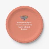 Funny Sarcastic Hanukkah Chanukah Handy Zitat Pappteller (Vorderseite)