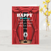 Funny sarcastic happy birthday wish karte (Gelbe Blume)