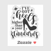 Funny Sarcastic Heelse Die Sticker Decal schneiden (Blatt)