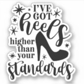 Funny Sarcastic Heelse Die Sticker Decal schneiden (Vorderseite)