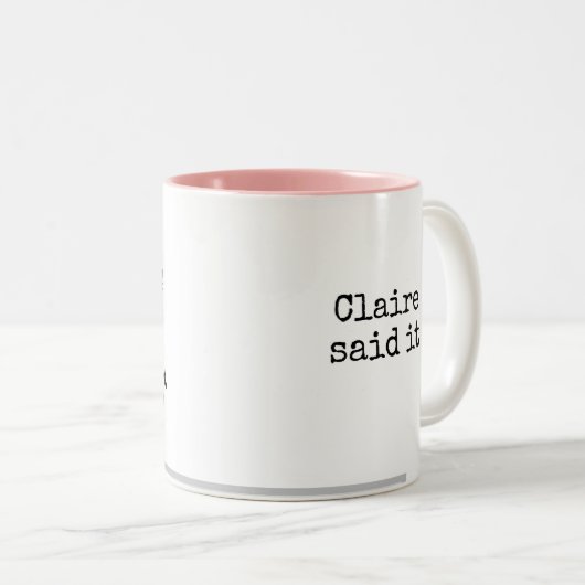 Funny Sarcastic Humous Long Story Kurze Phrase T Zweifarbige Tasse (VorderseiteRechts)