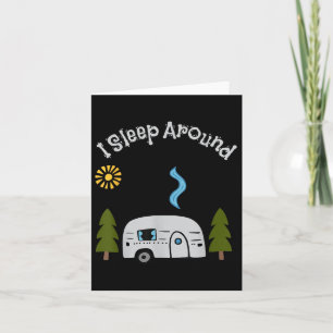 Funny Sarcastic I schlafen um Rv Camping Außenbere Karte