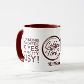 Funny Sarcastic Ich trinke Kaffee also bin ich bes Tasse (Vorderseite Links)