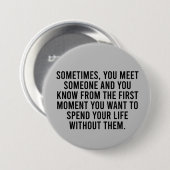 Funny Sarcastic Introvert Spaß Sprichwort Button (Vorne & Hinten)