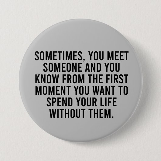 Funny Sarcastic Introvert Spaß Sprichwort Button (Vorderseite)