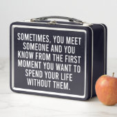 Funny Sarcastic Introvert Spaß Sprichwort Metall Brotdose (Beispiel)