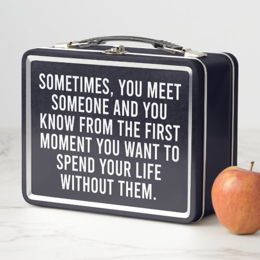 Funny Sarcastic Introvert Spaß Sprichwort Metall Brotdose (Beispiel)