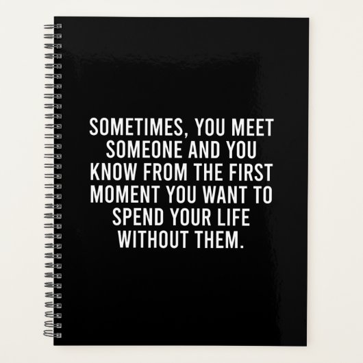 Funny Sarcastic Introvert Spaß Sprichwort Planer (Vorderseite)