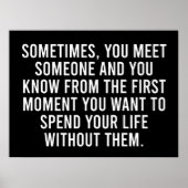 Funny Sarcastic Introvert Spaß Sprichwort Poster (Vorne)