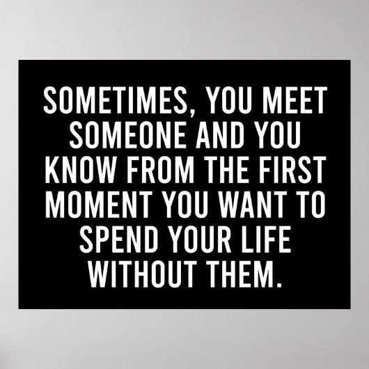 Funny Sarcastic Introvert Spaß Sprichwort Poster (Vorne)