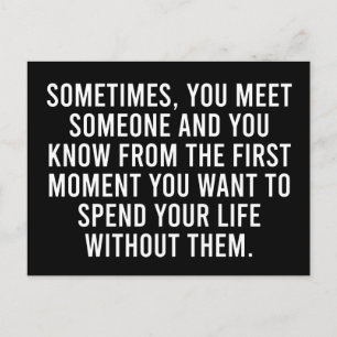 Funny Sarcastic Introvert Spaß Sprichwort Postkarte