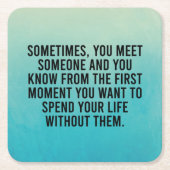 Funny Sarcastic Introvert Spaß Sprichwort Rechteckiger Pappuntersetzer (Vorderseite)