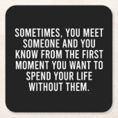 Funny Sarcastic Introvert Spaß Sprichwort Rechteckiger Pappuntersetzer (Vorderseite)