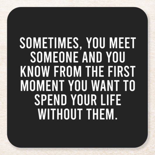 Funny Sarcastic Introvert Spaß Sprichwort Rechteckiger Pappuntersetzer (Vorderseite)