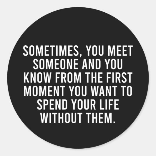 Funny Sarcastic Introvert Spaß Sprichwort Runder Aufkleber (Vorderseite)