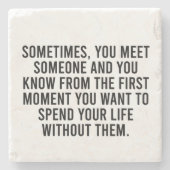 Funny Sarcastic Introvert Spaß Sprichwort Steinuntersetzer (Vorderseite)