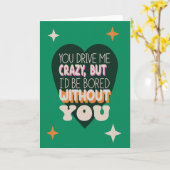 Funny Sarcastic Jubiläum Husband Ehefrau Retro Karte (Gelbe Blume)