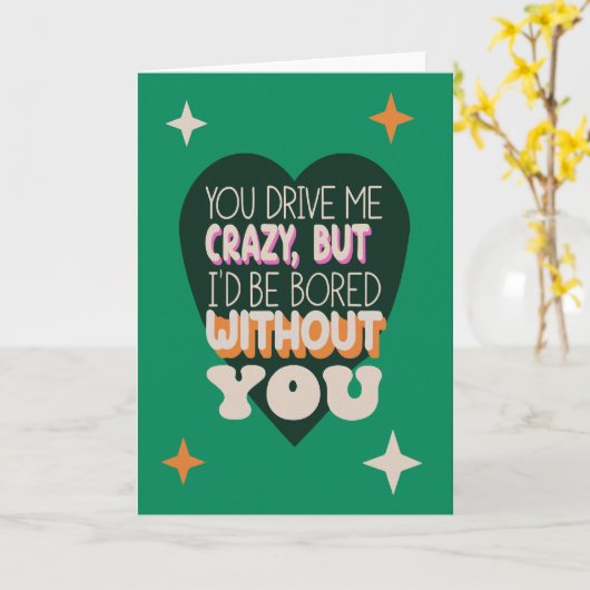 Funny Sarcastic Jubiläum Husband Ehefrau Retro Karte (Gelbe Blume)