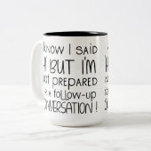 Funny Sarcastic Kaffee Zwei-Tone-Tasse Zweifarbige Tasse (Vorderseite Links)