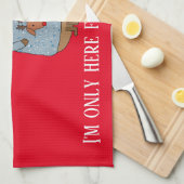 Funny Sarcastic Katze mit keuchiger Pullover Geschirrtuch (Viertel Falte)