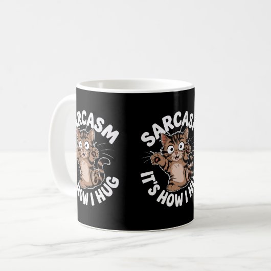 Funny Sarcastic Kitty Cats Besitzer Katzen Mamas & Kaffeetasse (Vorderseite Links)