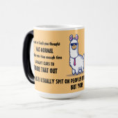Funny Sarcastic Lamas Verwandlungstasse (Vorderseite Links)
