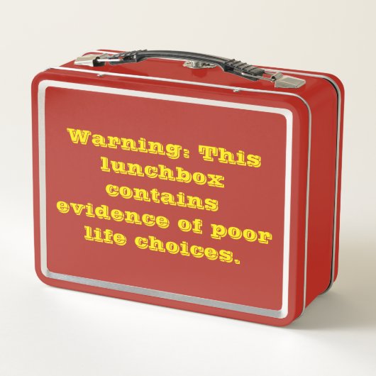 Funny Sarcastic Lunchbox Zitat (Rückseite)